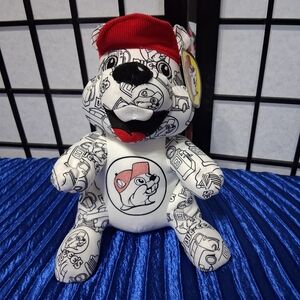 Buc-ee's Color A Buc-ee Beaver 10" Stuffed Animal Doodle Bear No Markers Bucees
